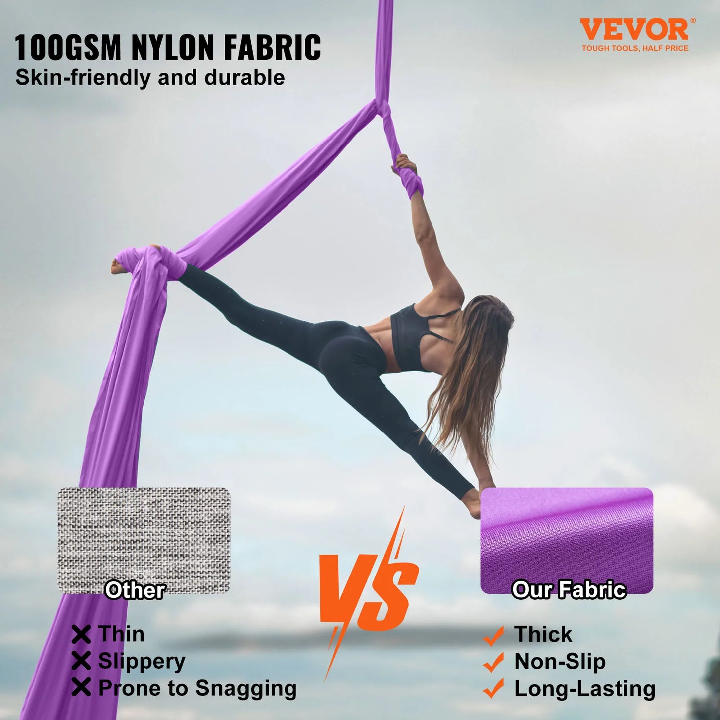 SucceBuy Aerial Yoga Hammock And Swing Starter Kit All Levels
