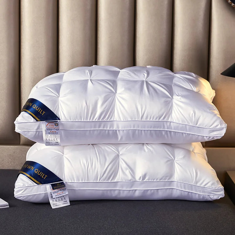 2-Piece Sleep Pillow Set, Soft Supportive Bed Pillows, Suitable for Back, Stomach, or Side Sleeping Luxury Hotel Pillows by S And B Enterprise