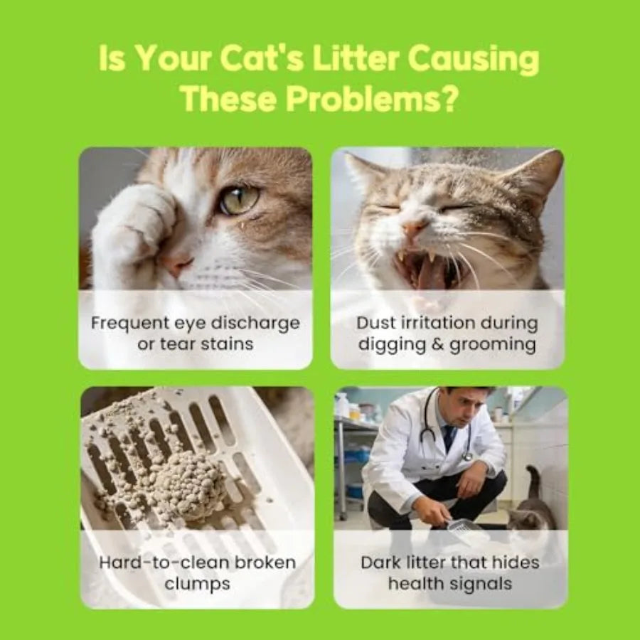 Cassava Cat Litter 100 Natural Eco Friendly Fast Clumping Clay Mixable