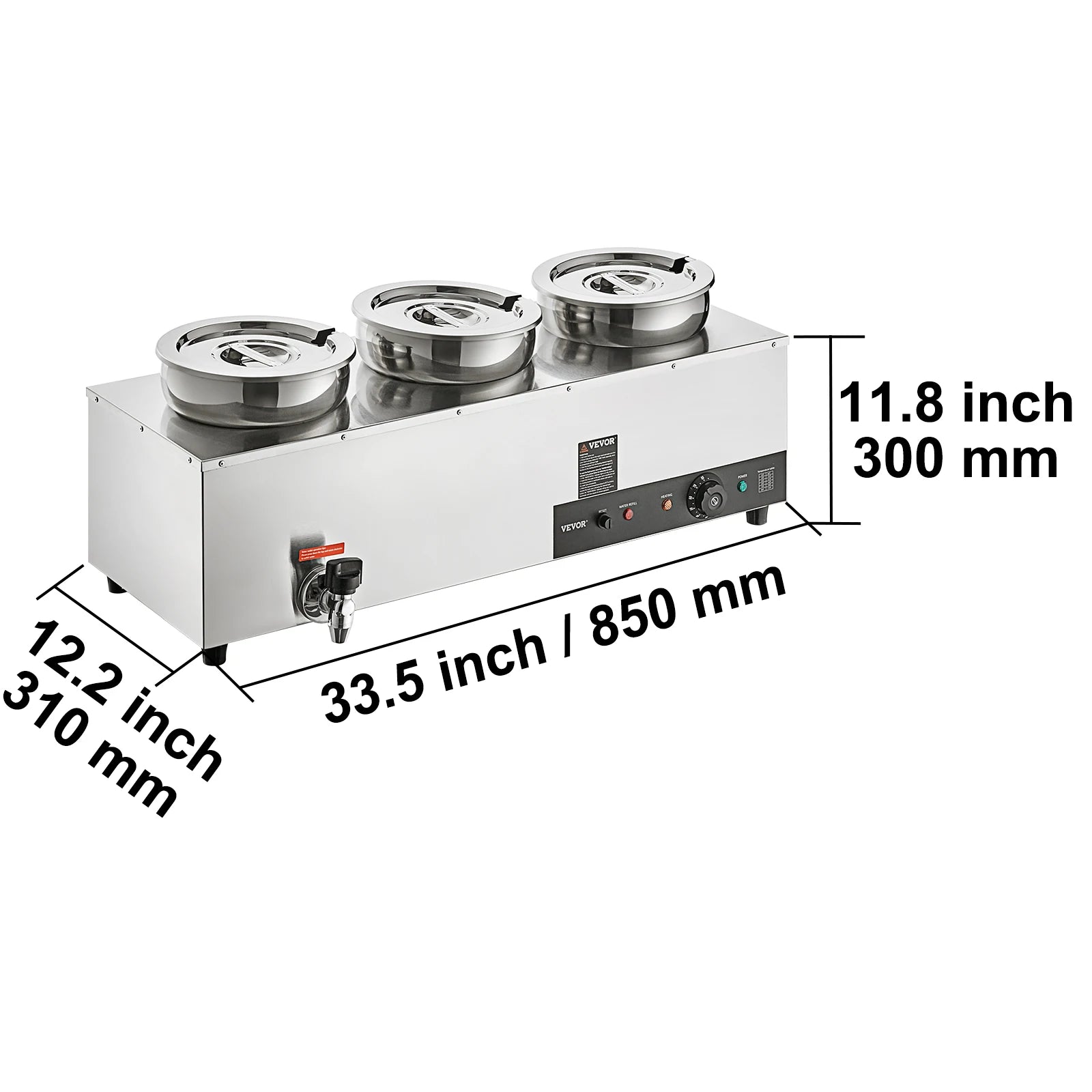 SucceBuy Electric Soup Warmer Stainless Steel Commercial Kitchens by S And B Enterprise