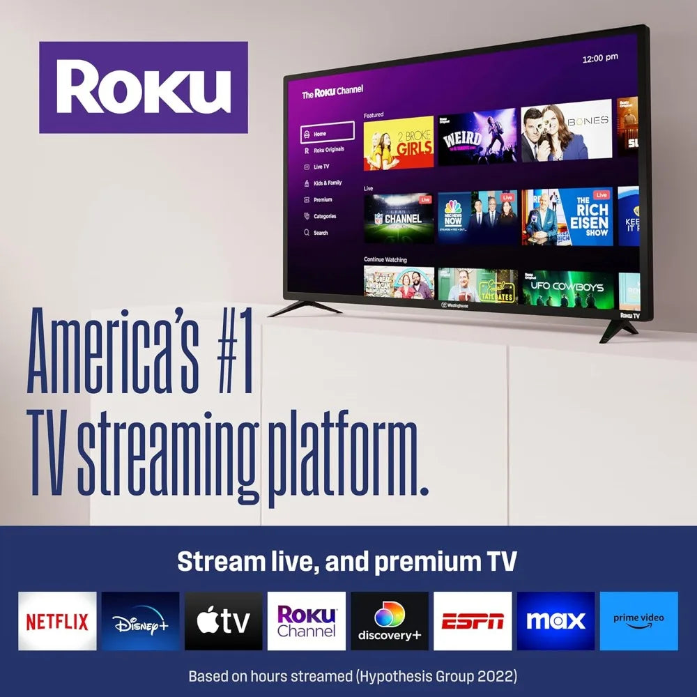 Westinghouse Roku Smart TV With WiFi And Mobile App by S And B Enterprise