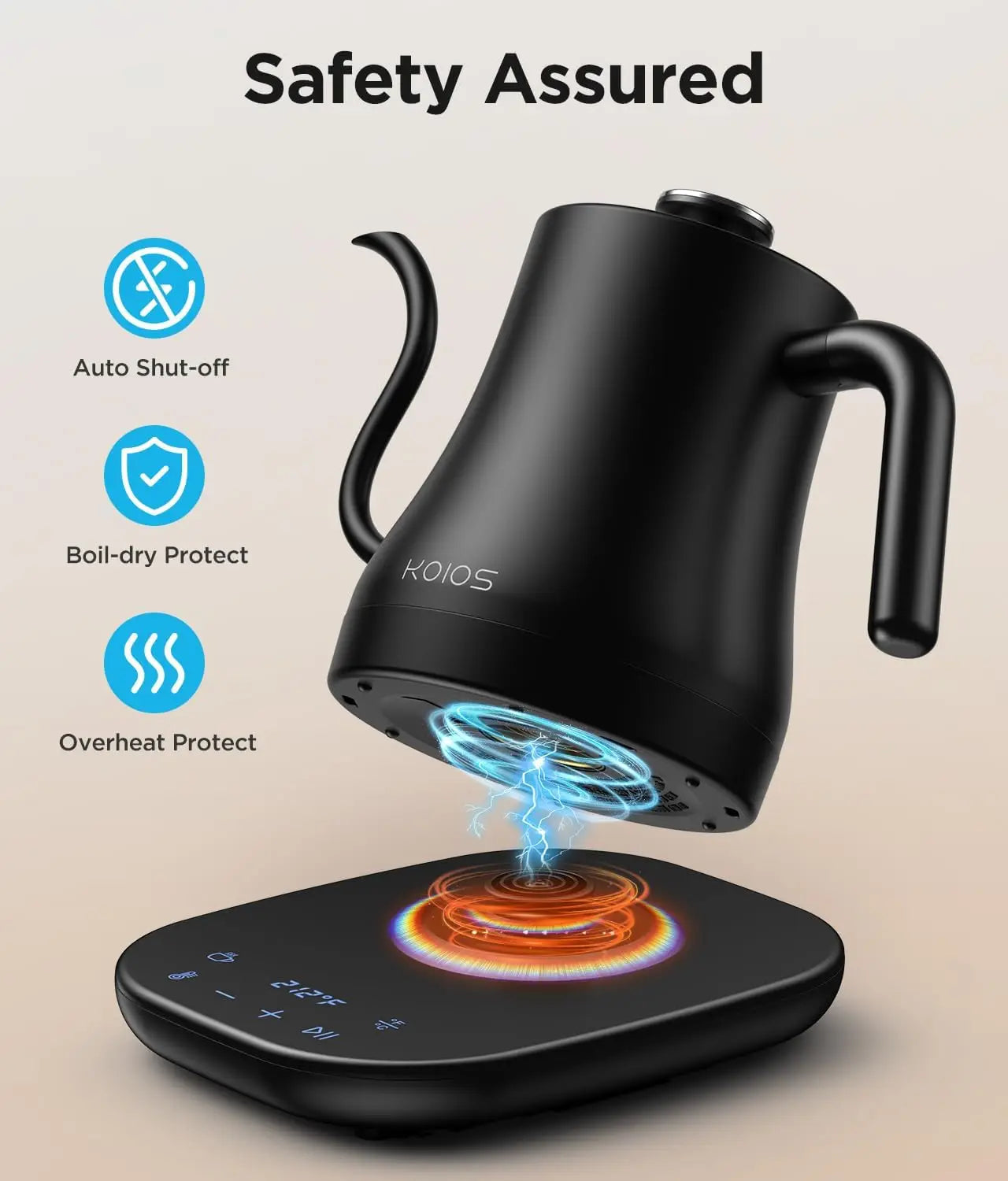Gooseneck Electric Kettle With Precise Temperature Control
