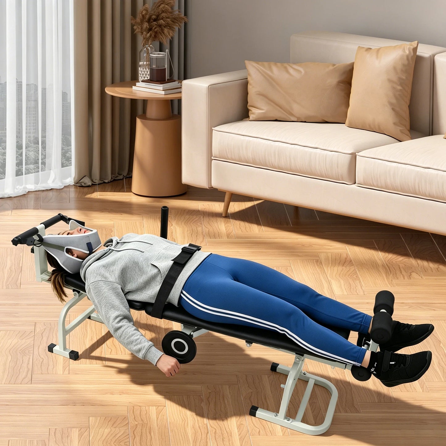 Spine Decompression Bed With Handwheel Control And 330 Lb Capacity by S And B Enterprise