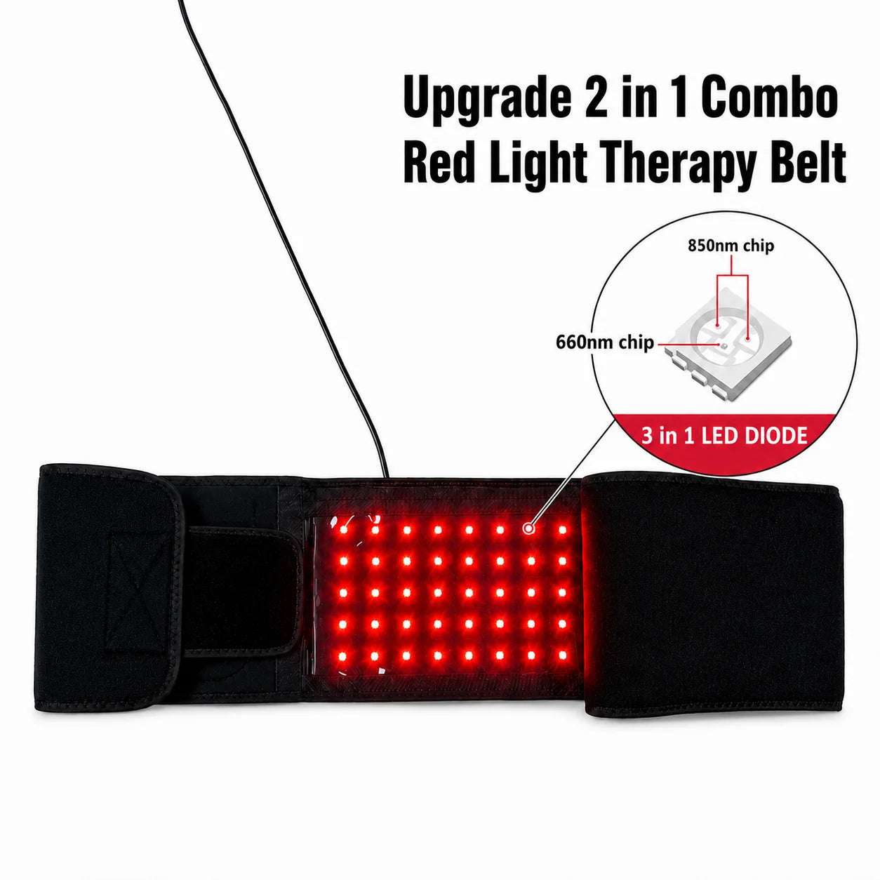 Red Light Therapy Belt 660nm 850nm Near Infrared For Muscle Relief by S And B Enterprise