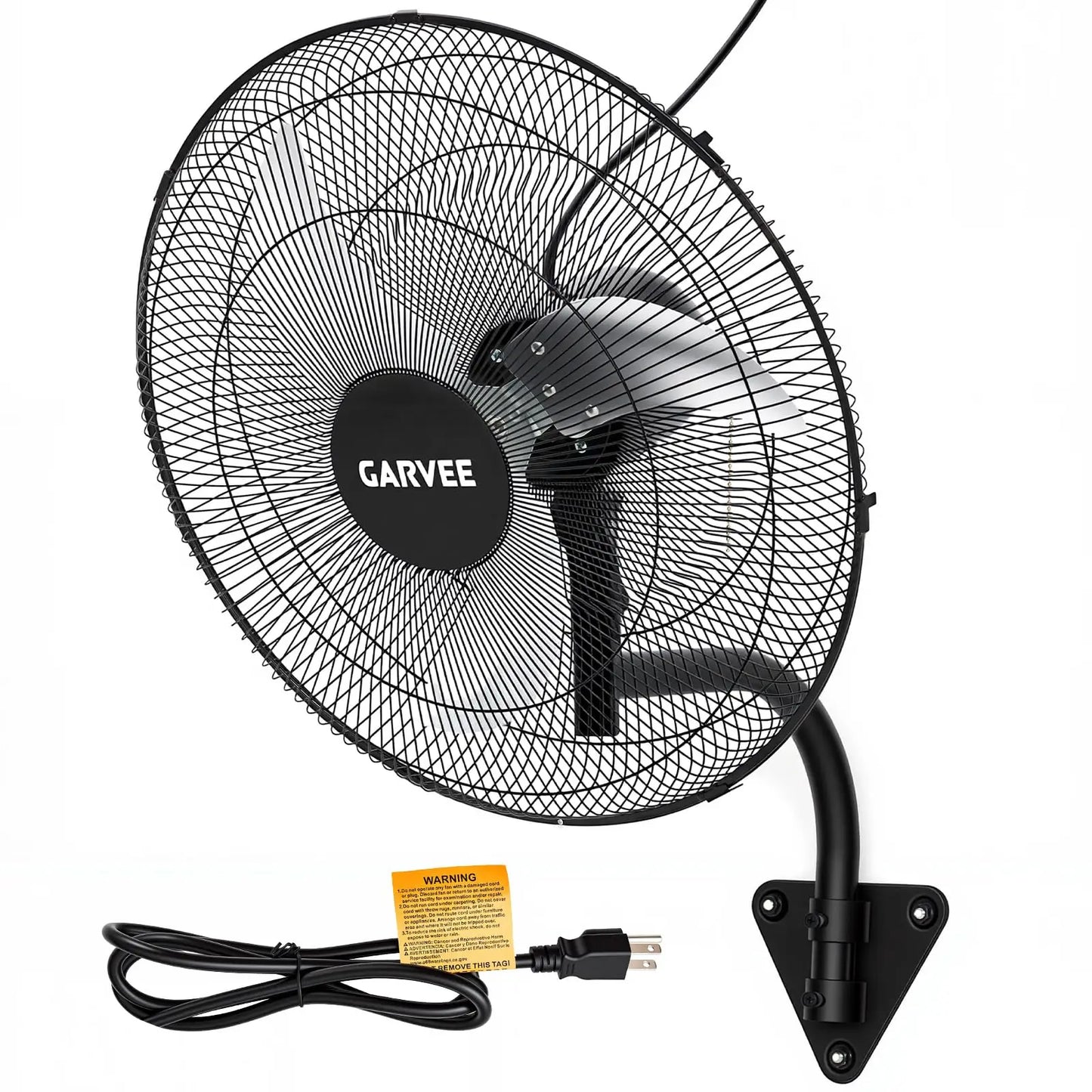 MeterMall High Velocity Oscillating Wall Mount Fan 3500 CFM