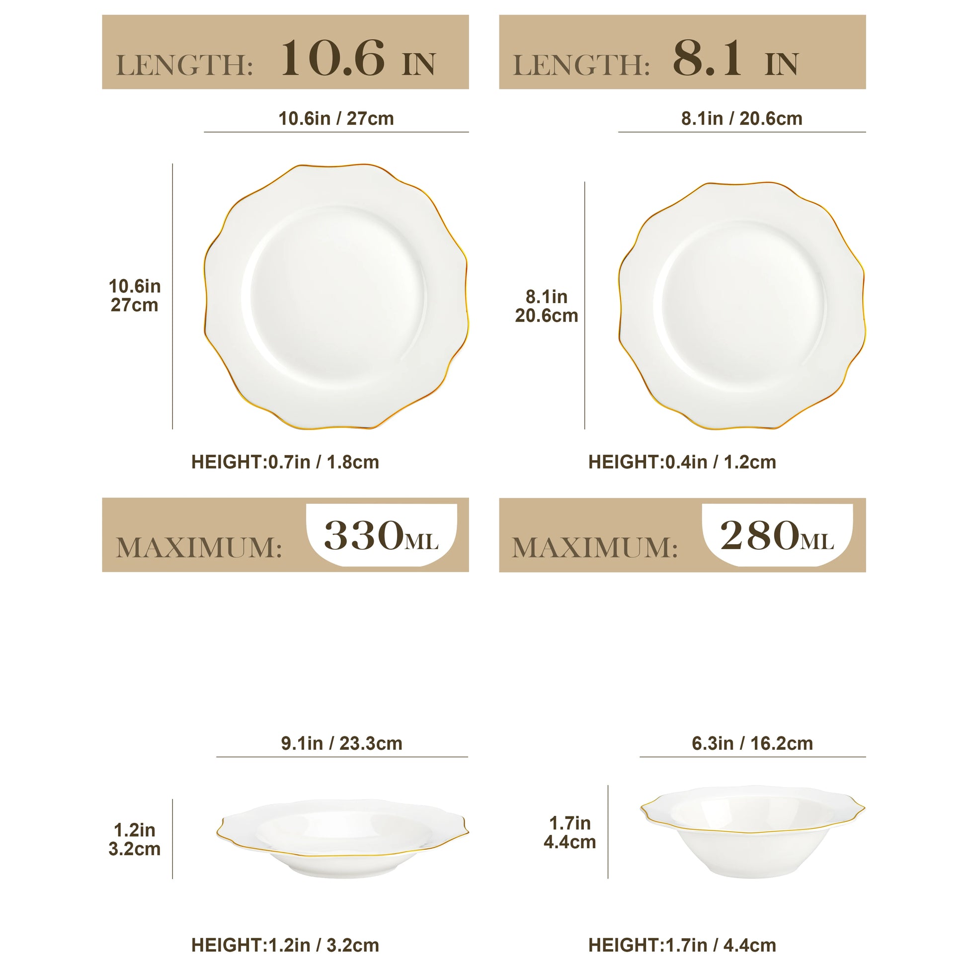 MALACASA Nordic Porcelain Tableware Set With Bowls And Plates by S And B Enterprise