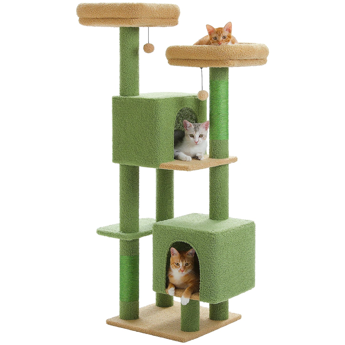PAWZ Road Cactus Cat Tree Indoor Cat Tower Scratching Posts