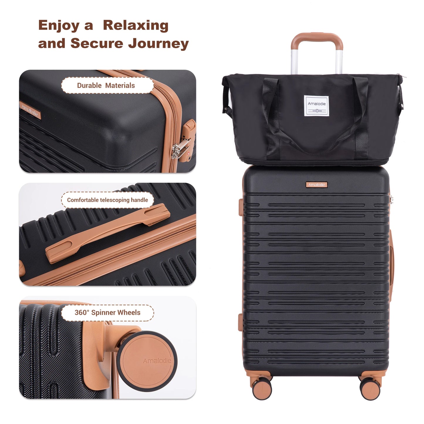 Travelhouse CN 4 Piece Luggage Set With Spinner Wheels