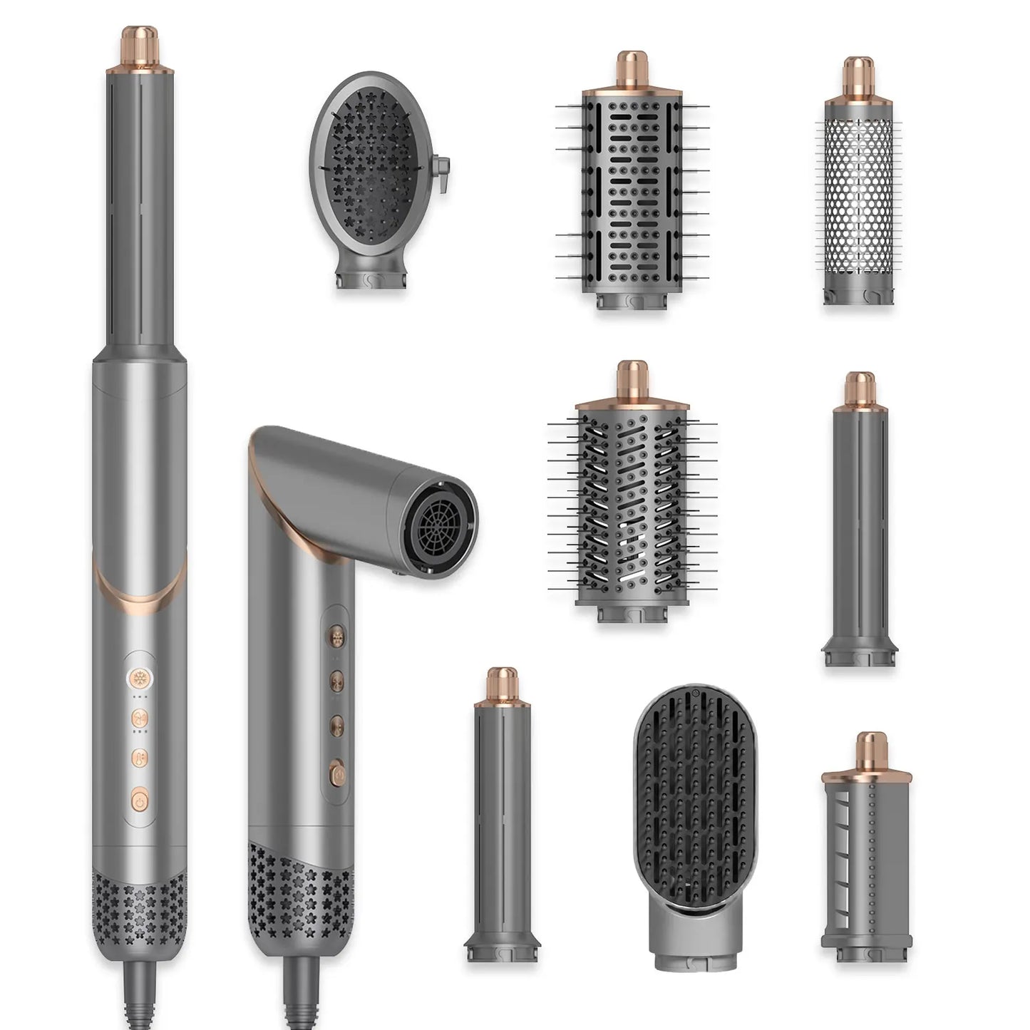 8 in 1 Handle Foldable Hair Dryer Portable Multifunctional Home Hair Dryer Folding Styling Comb Multi Hair Styler Hair Care