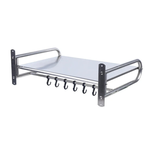 Stainless Steel Microwave Oven Rack Wall Mounted Kitchen Shelf