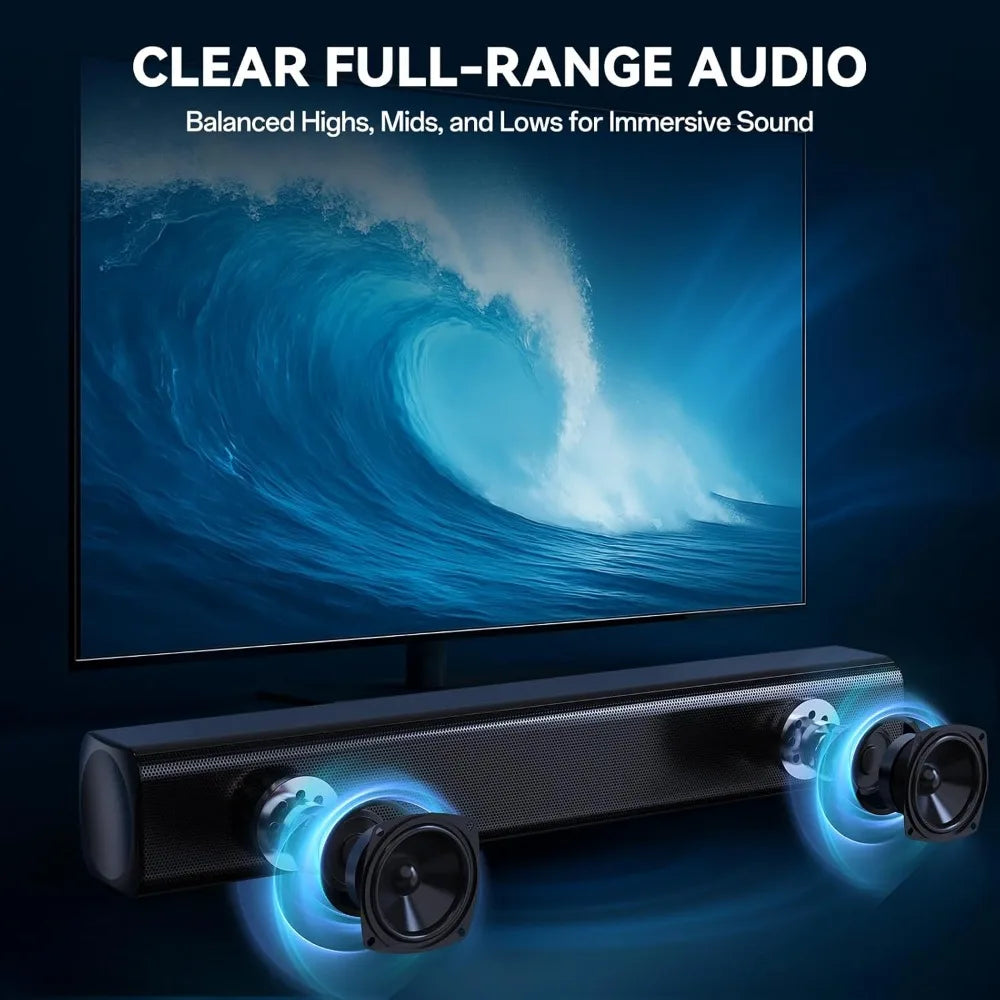Wireless Sound Bar With Subwoofer 2.1Ch Home Theater HDMI ARC by S And B Enterprise