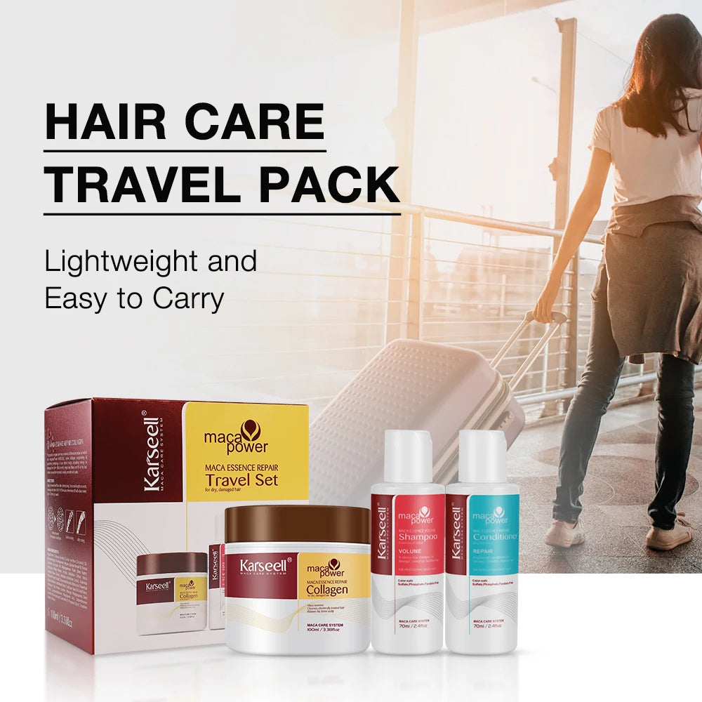 Karseell Collagen Hair Mask And Conditioner Travel Set by S And B Enterprise