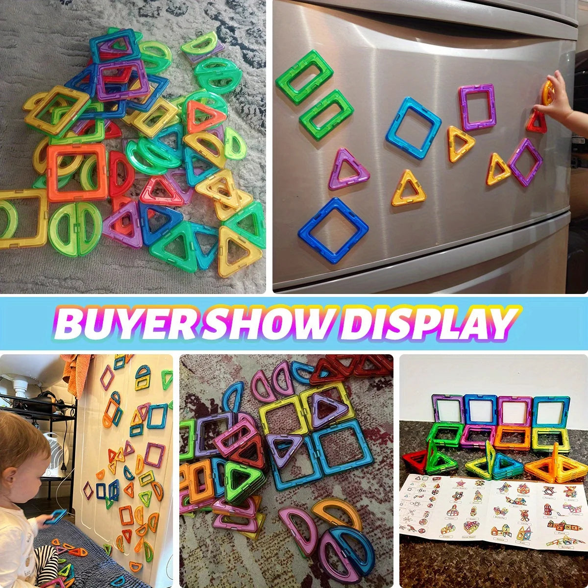 Magnetic Building Blocks Toy For Kids 3D Puzzle Creativity by S And B Enterprise