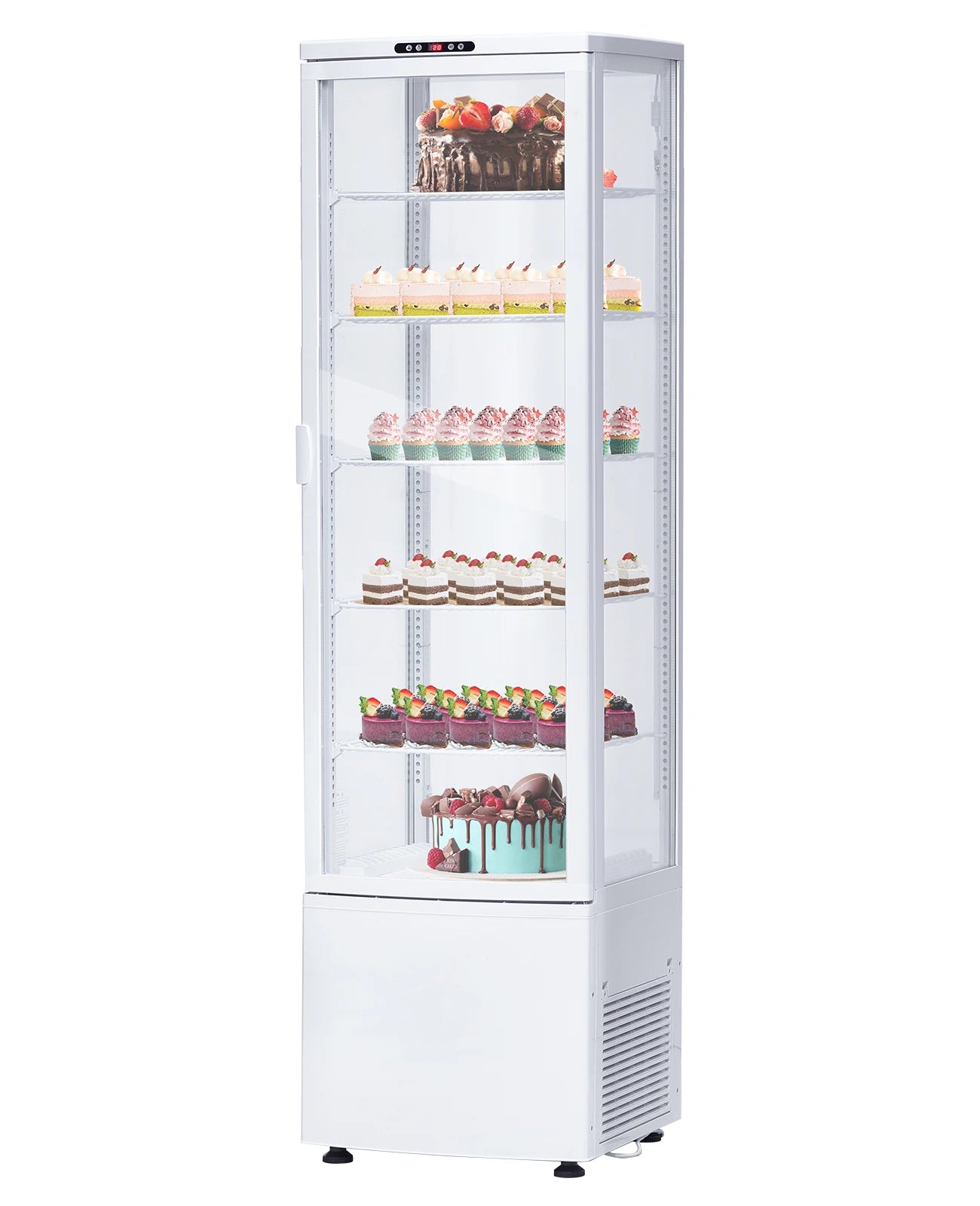 Acekool Commercial Pastry Display Case With Interior LED Lighting