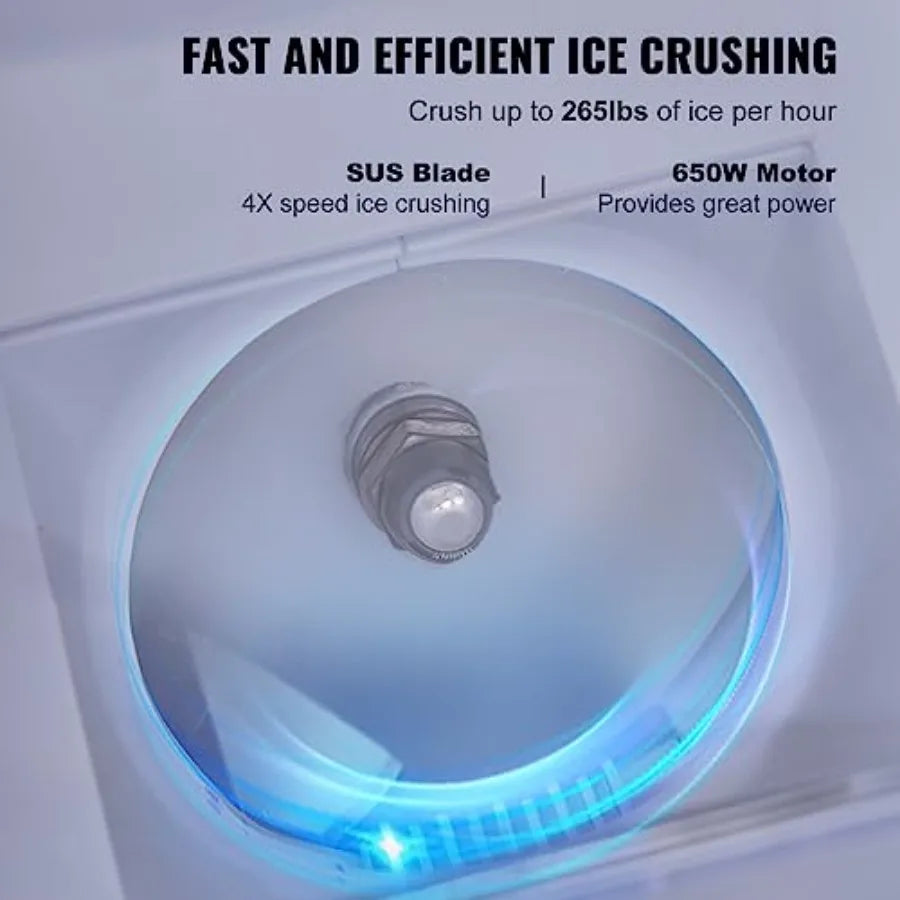 VEVOR Commercial Ice Shaver Crusher 265 Lbs Per Hour 650W Snow Cone Maker by S And B Enterprise