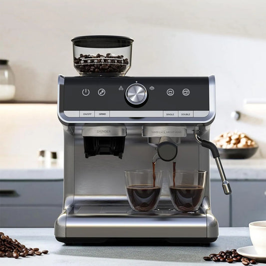 Acekool 20 Bar Semi Automatic Espresso Machine With Grinder 1450W