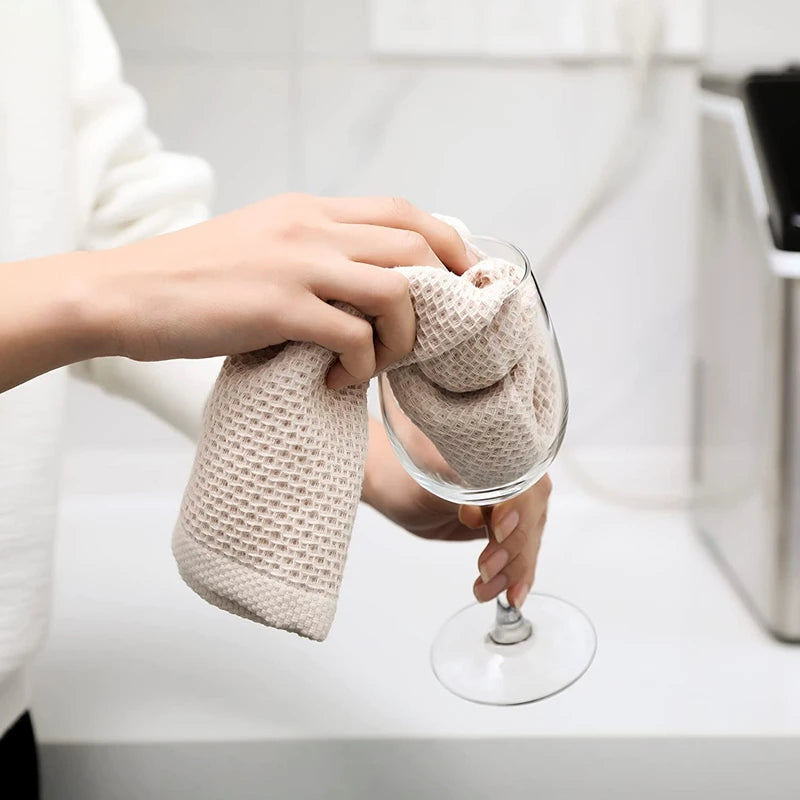 100 Percent Cotton Dishcloth Ultra Soft Absorbent Kitchen Towel by S And B Enterprise