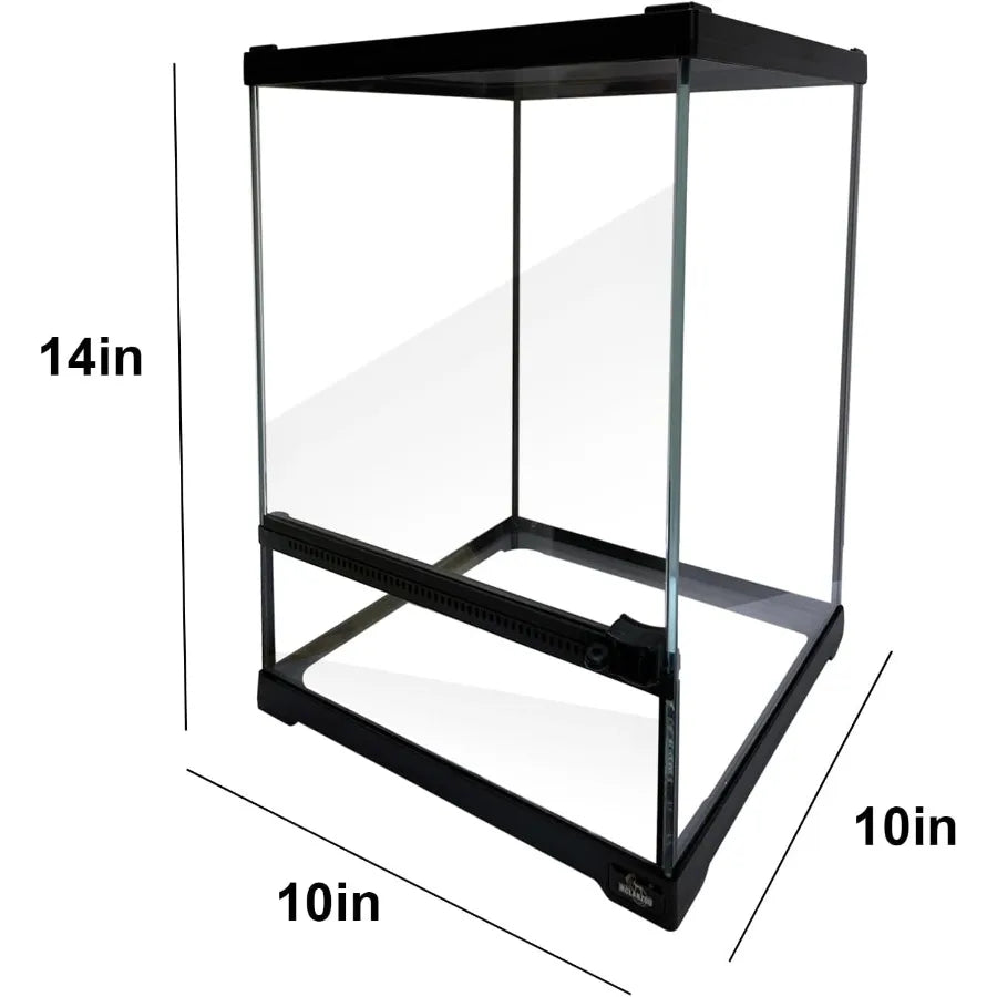 Reptile Glass Terrarium Tank With Front Opening Door