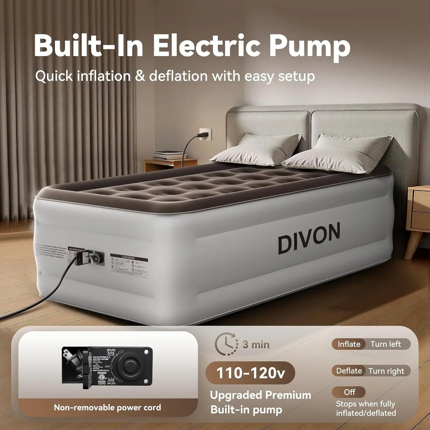 Air Mattress With Built In Pump And Self Inflating