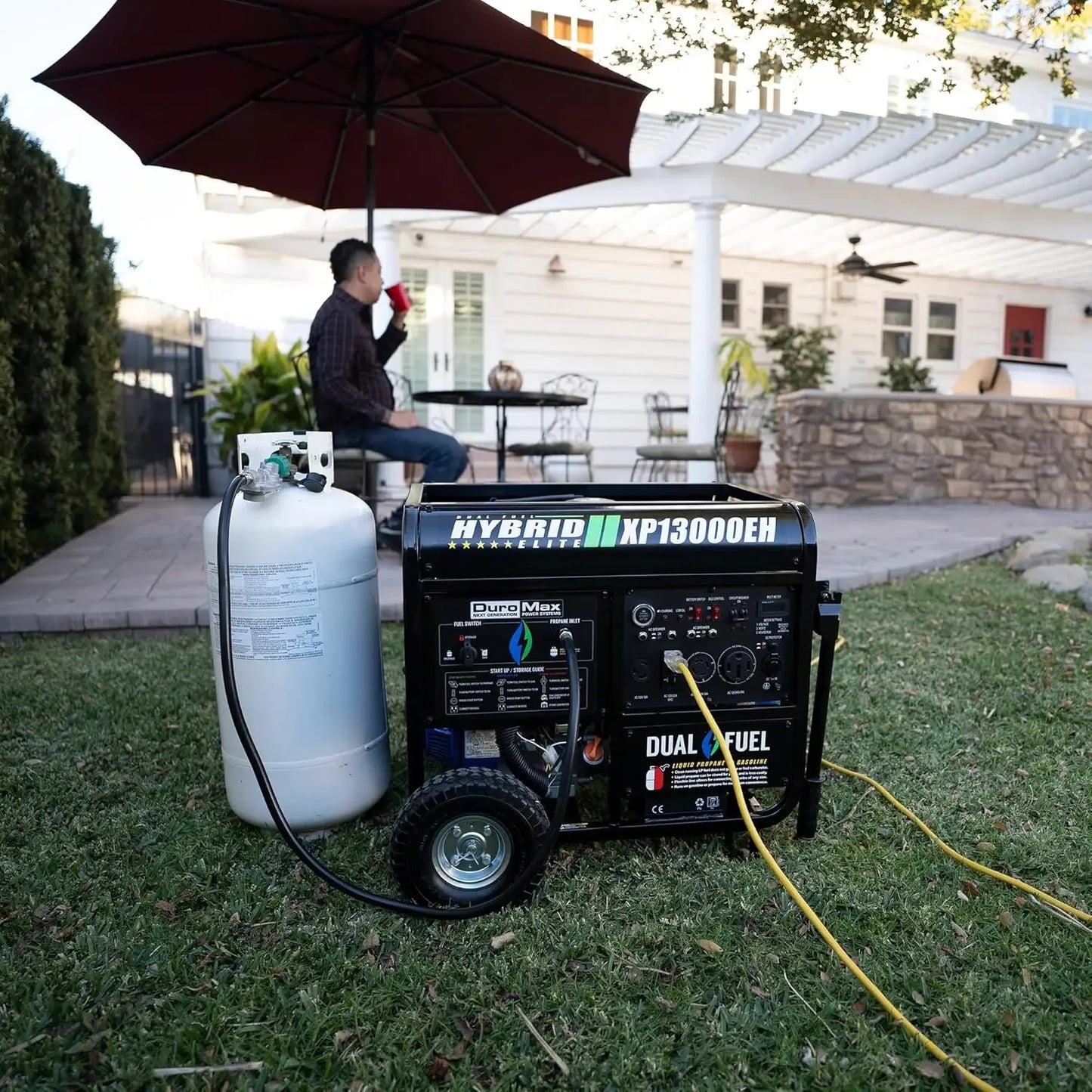XP13000EH Dual Fuel Portable Generator Gas and Propane Electric Start