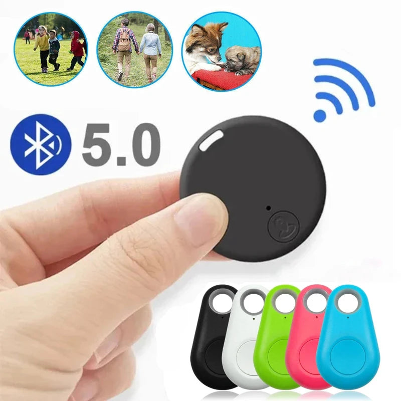 Mini GPS Mobile Bluetooth 5.0 Tracker Anti-Lost Device Round Anti-Lost Device Pet Kids Bag Wallet Tracking Smart Finder Locator by S And B Enterprise