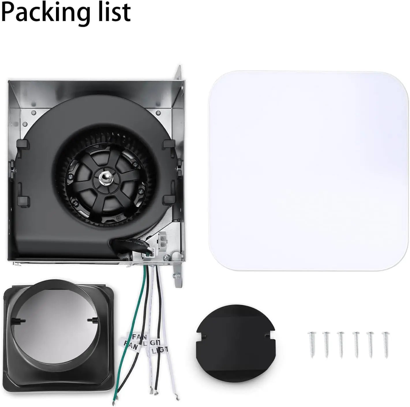 JOEAONZ Three Temperature LED Bathroom Exhaust Fan With Light by S And B Enterprise