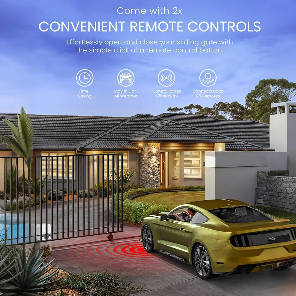 Electric Sliding Gate Opener Complete Kit With Remote by S And B Enterprise