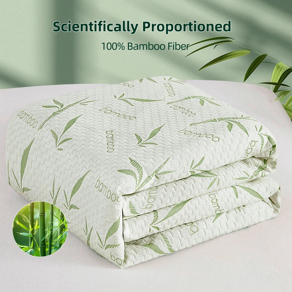Bamboo Viscose Mattress Cover Fitted Style Soft And Breathable, Mattress Protector Twin Size Bed Fitted Sheet by S And B Enterprise