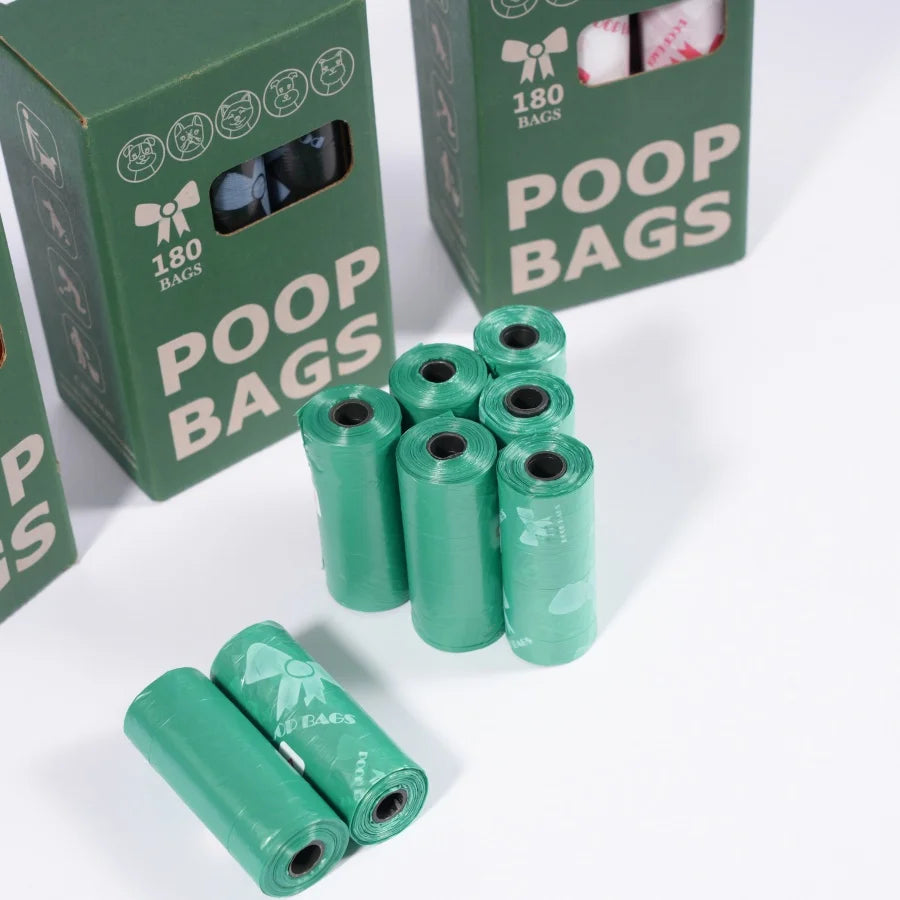 Pet Poop Bags 8 Rolls 120 Bags Scented And Unscented Options by S And B Enterprise