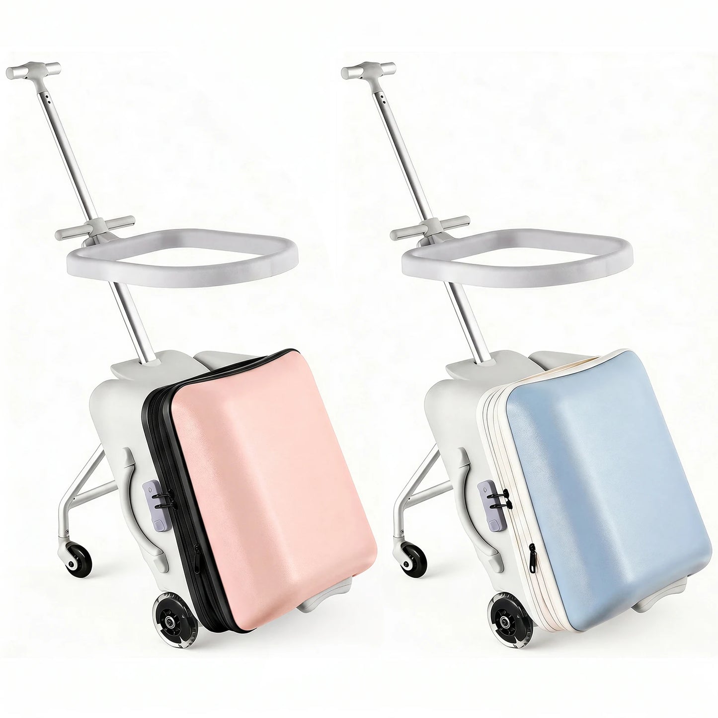 Kids Ride On Suitcase 2 In 1 Luggage With Spinner Wheels by S And B Enterprise