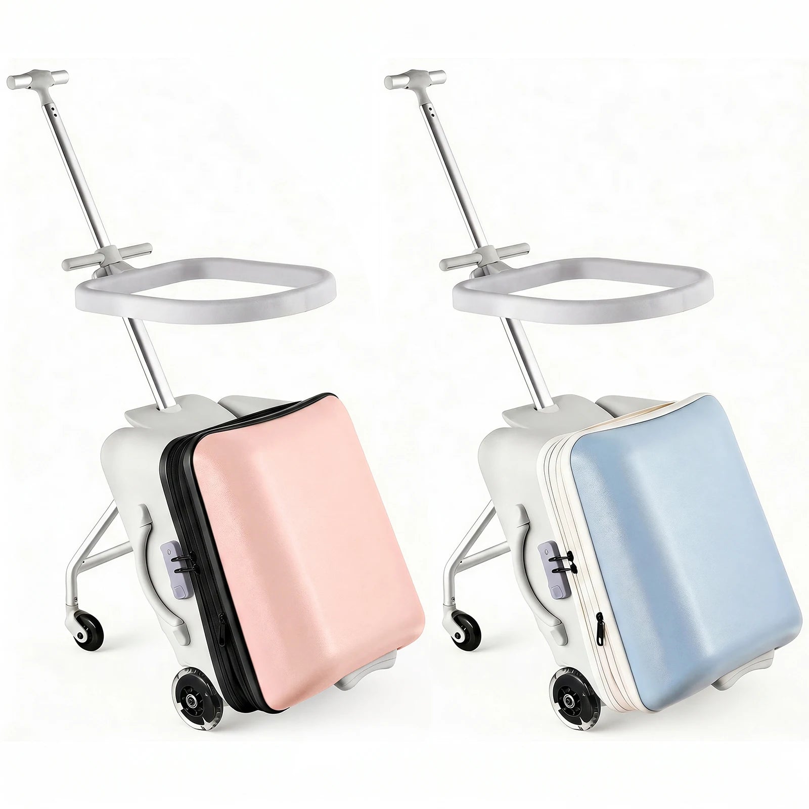 Kids Ride On Suitcase 2 In 1 Luggage With Spinner Wheels by S And B Enterprise