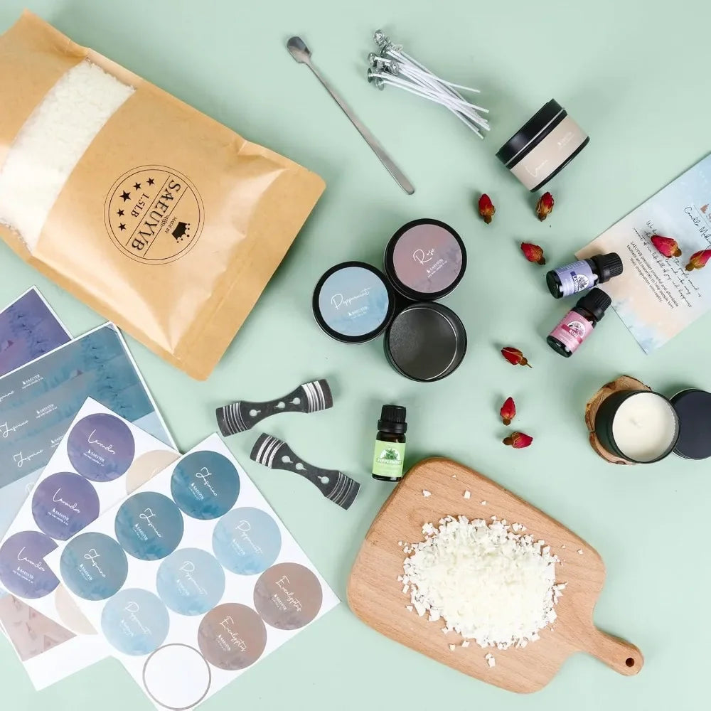 Candle Making Kit With Wax Melter Soy Starter for Beginners