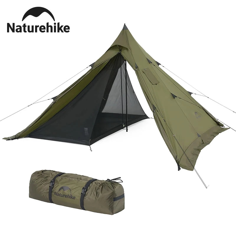 Naturehike Ultralight Camping Tent Chimney Window Teepee Pyramid by S And B Enterprise