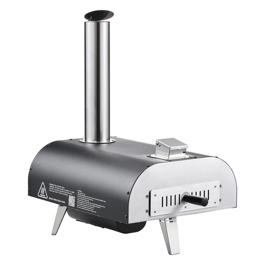 VEVOR Outdoor Pizza Oven Wood Fired With Thermometer Electric Rotation by S And B Enterprise