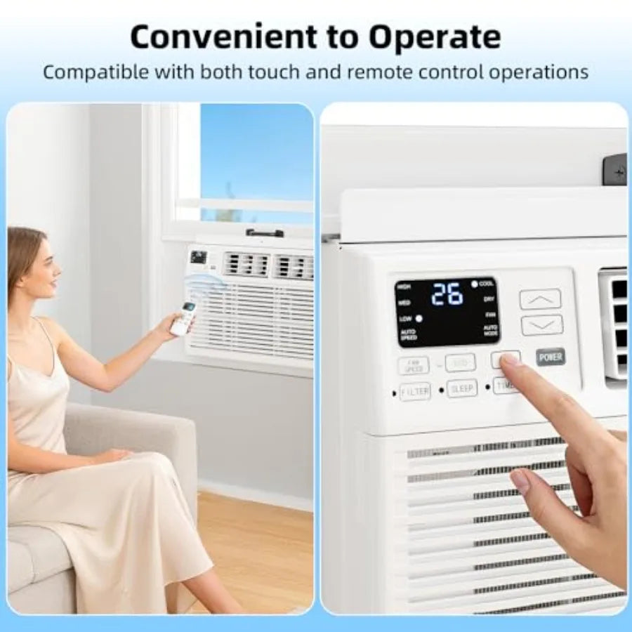 Window Air Conditioner 8000 BTU With Remote Energy Saving Mode by S And B Enterprise
