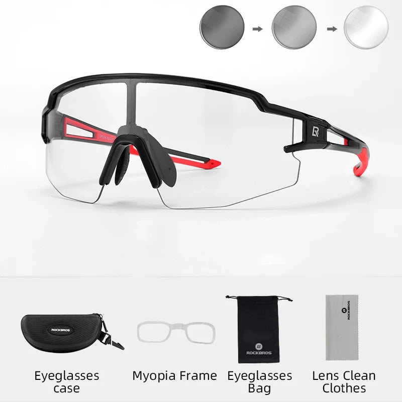 ROCKBROS Photochromic Polarized Cycling Glasses UV400 Protection