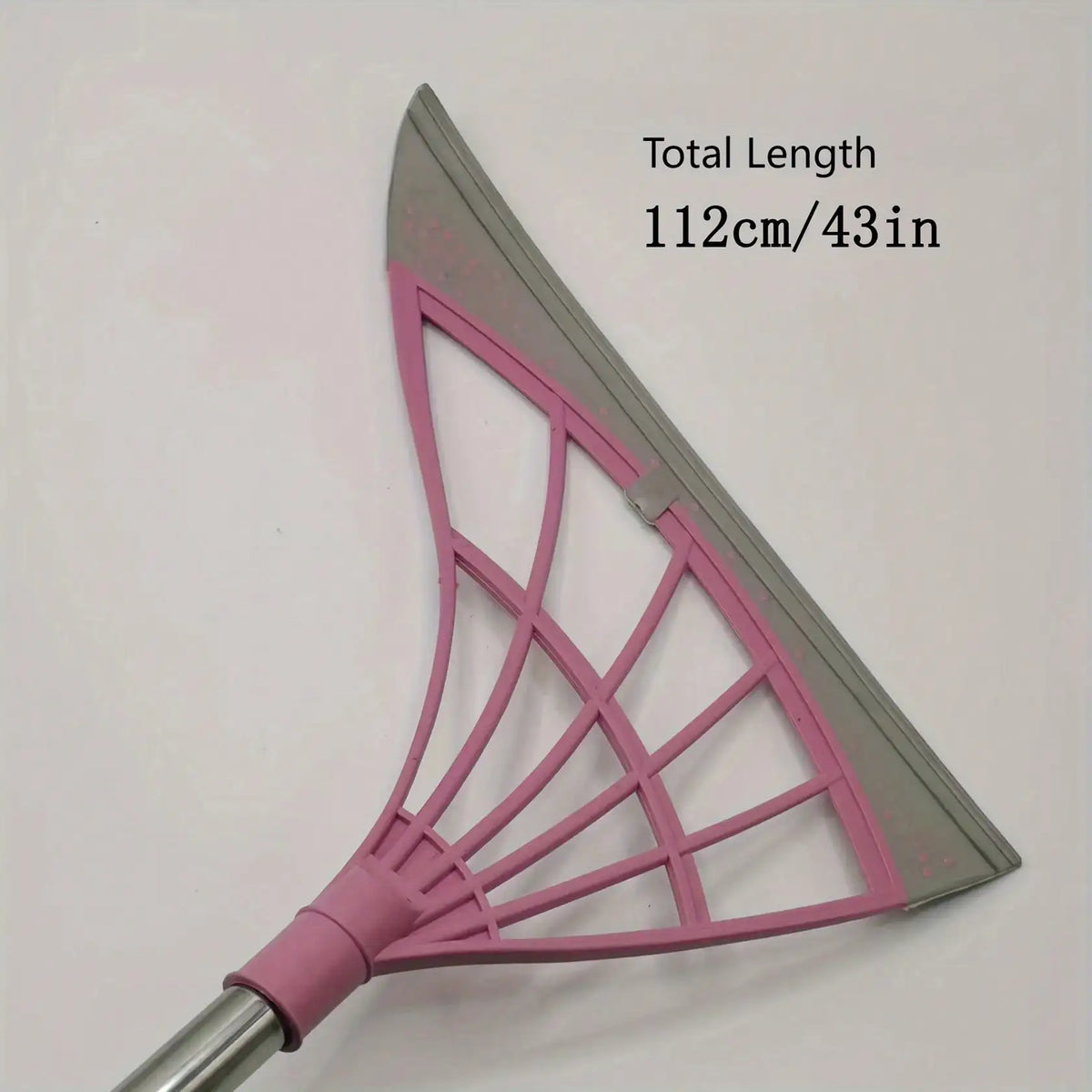 Multifunctional Magic Broom Extended Thickened Edition 112cm/43 Inch Lengten Stainless Steel Handle Rubber Strip Silicone Strip Floor Sweeper Car Wiper Lazy Broom Suitable For: Kitchen/Toilet/Living Room/Bathroom/Car/Sweeping