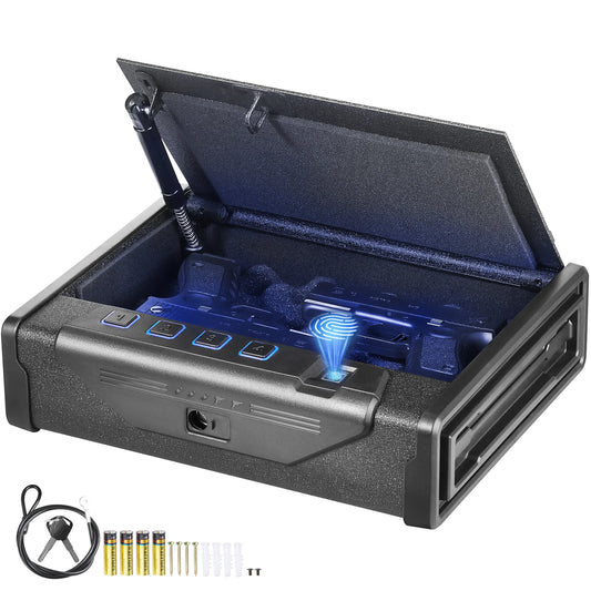 Gun Safe Biometric Quick Access Pistol Case With LED by S And B Enterprise