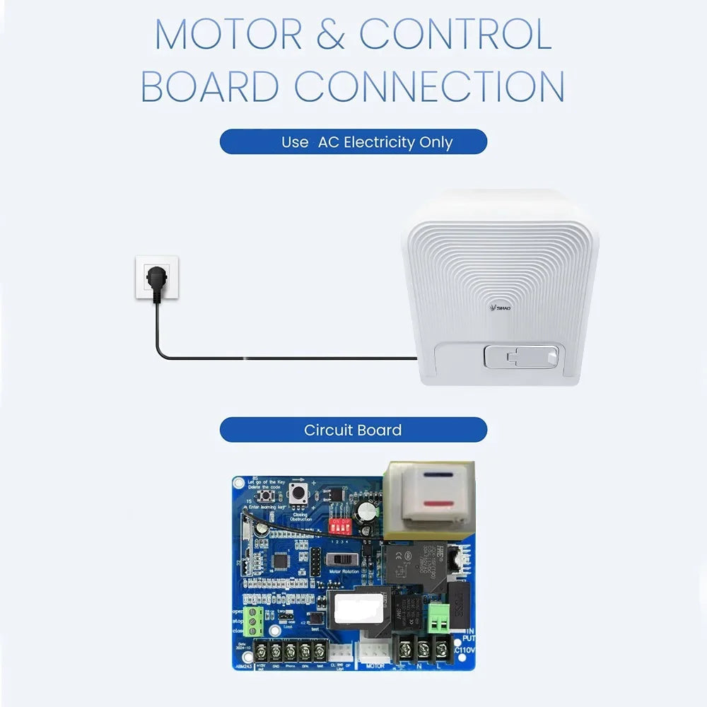 Electric Sliding Gate Opener Complete Kit With Remote by S And B Enterprise