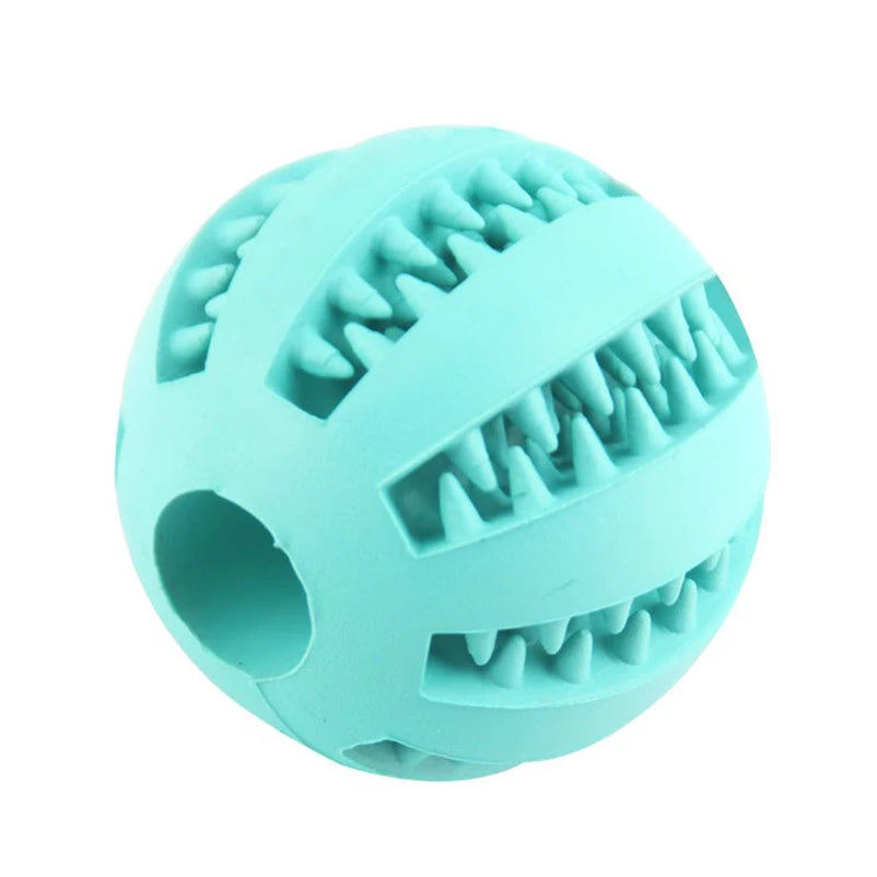 Dog Leaky Food Ball Toy Watermelon Natural Rubber Dental Chew