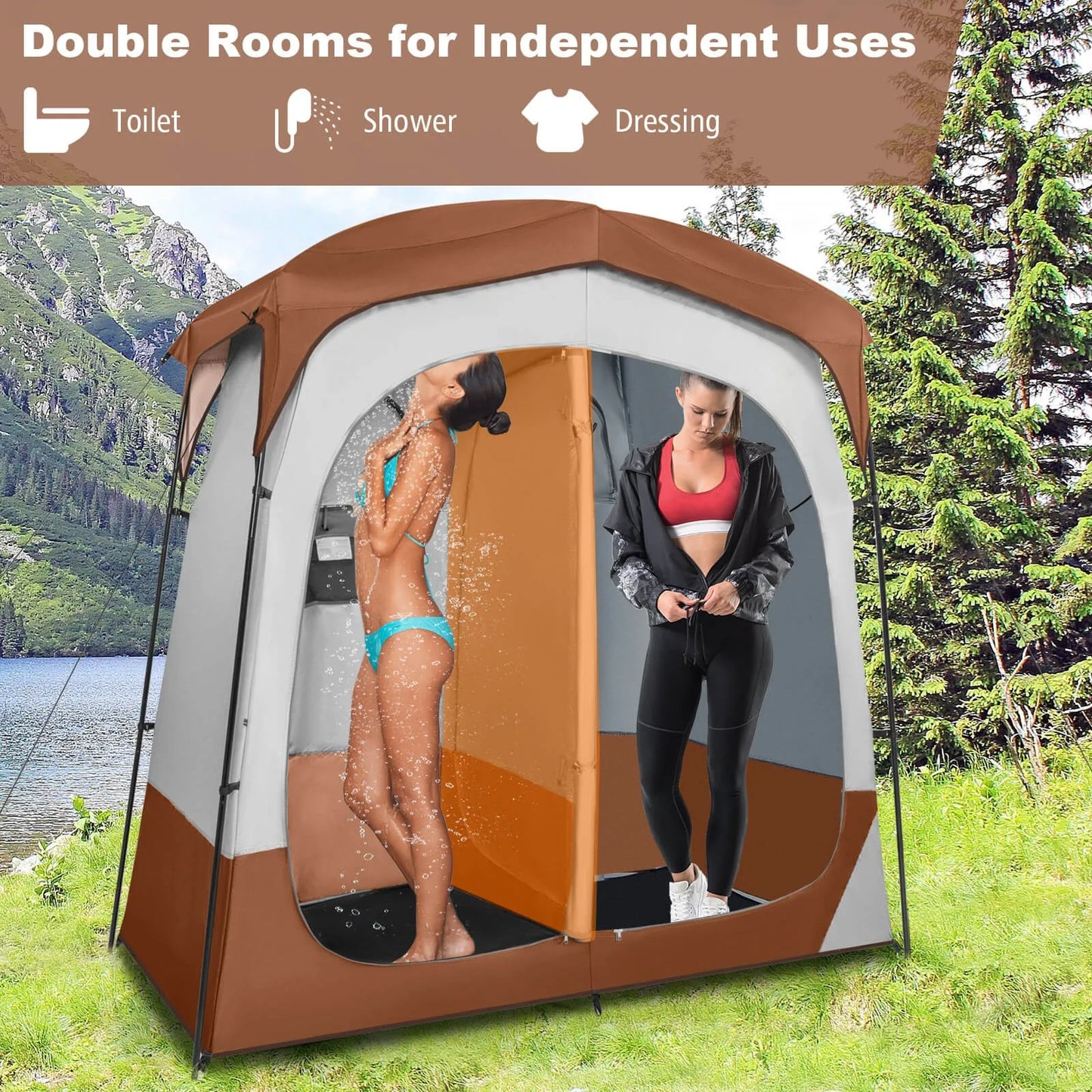 Privacy Shower Tent Shelter For Outdoor Use