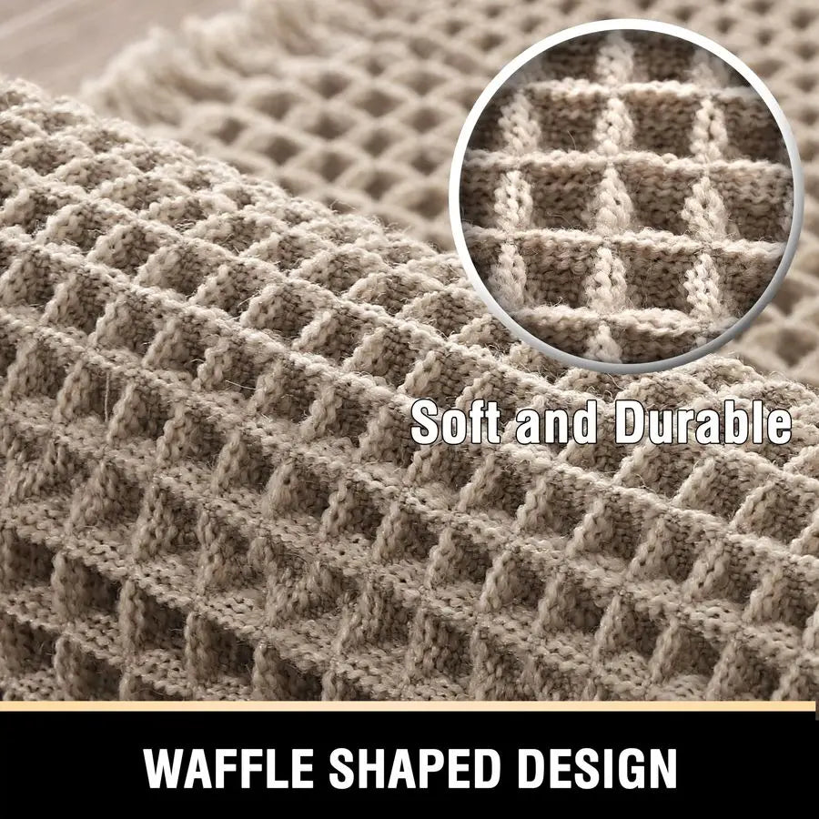 Waffle Bath Mat Super Absorbent Non Slip Rug Machine Washable