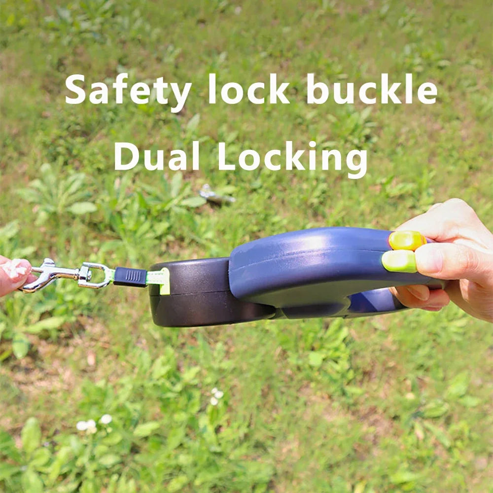 NONECN Auto Retractable Double-Ended Dog Leash With LED Flashlight