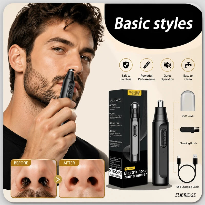 Newly Upgraded 2.0 Nose Hair Trimmer Electric Rechargeable Nose Trimmer Men Shaver Razor Women Nose Hair Cutter Ear Trimmer