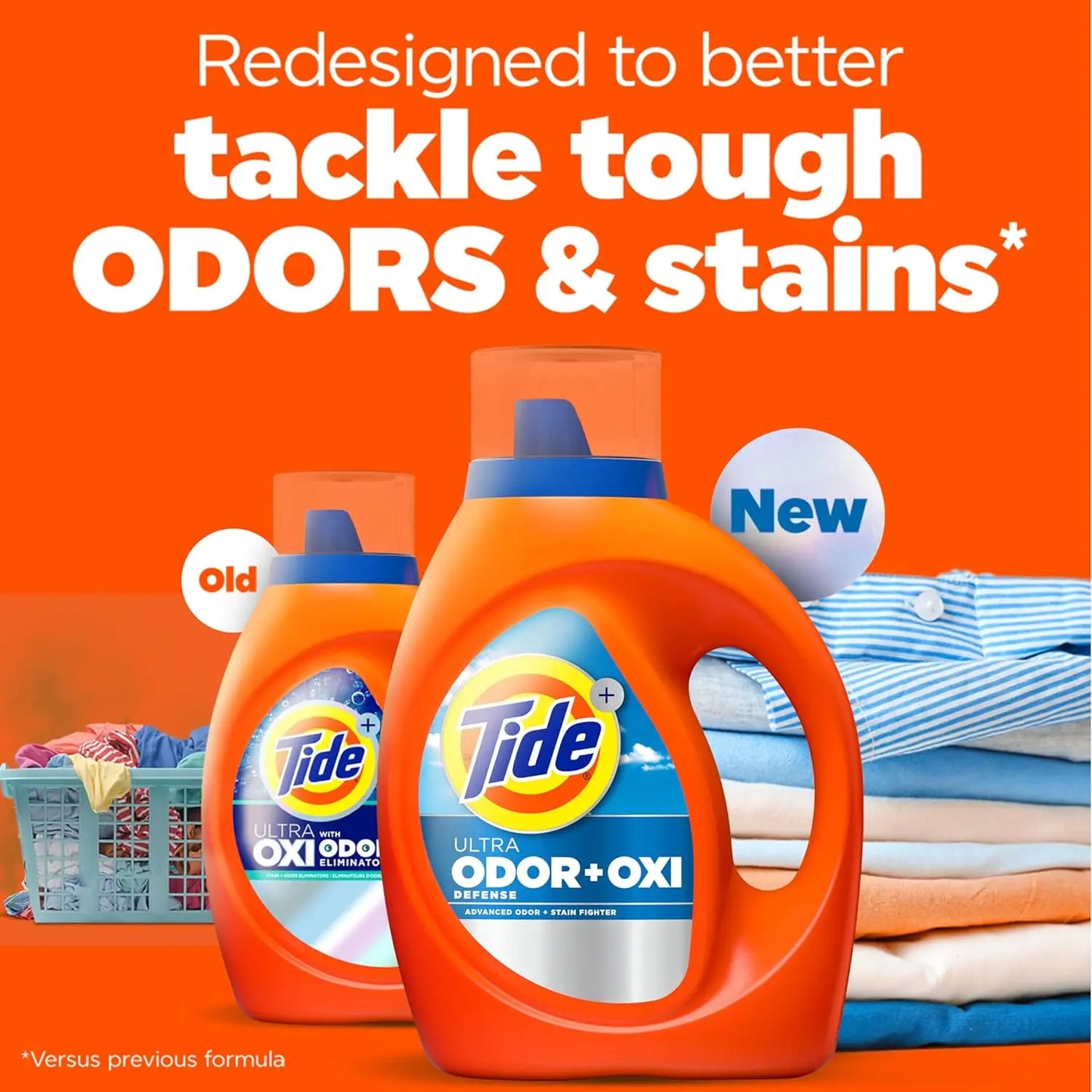 Liquid Laundry Detergent With Advanced Odor And Stain Fighting