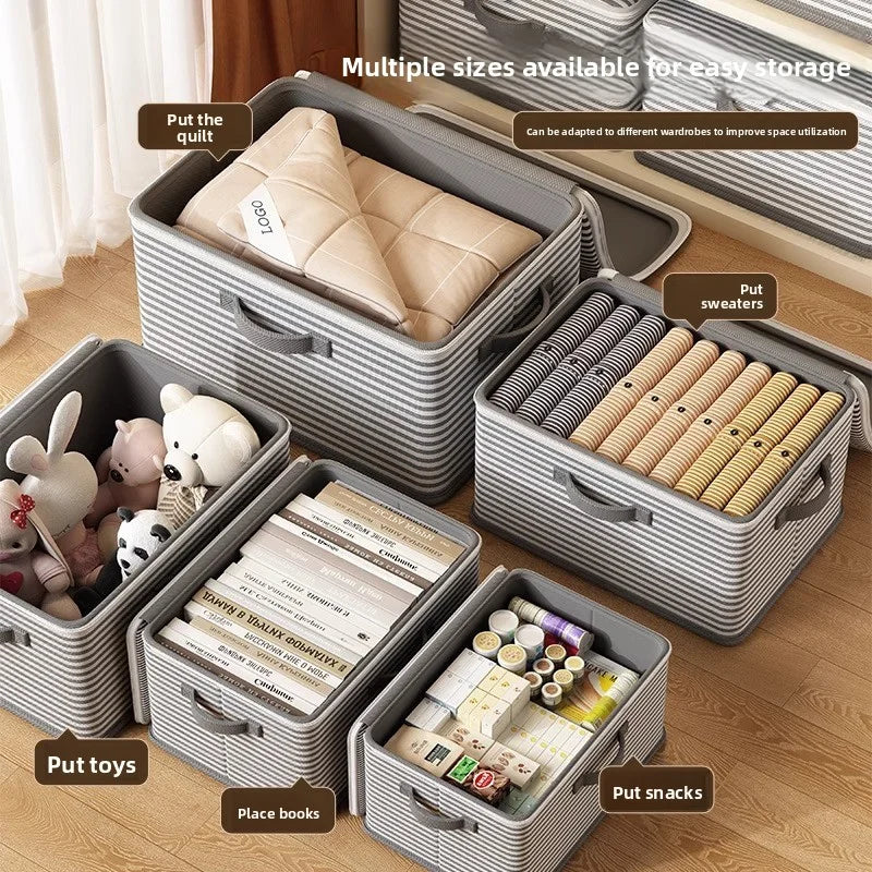 Lockable Foldable Storage Box for Wardrobe Organization and Reuse by S And B Enterprise