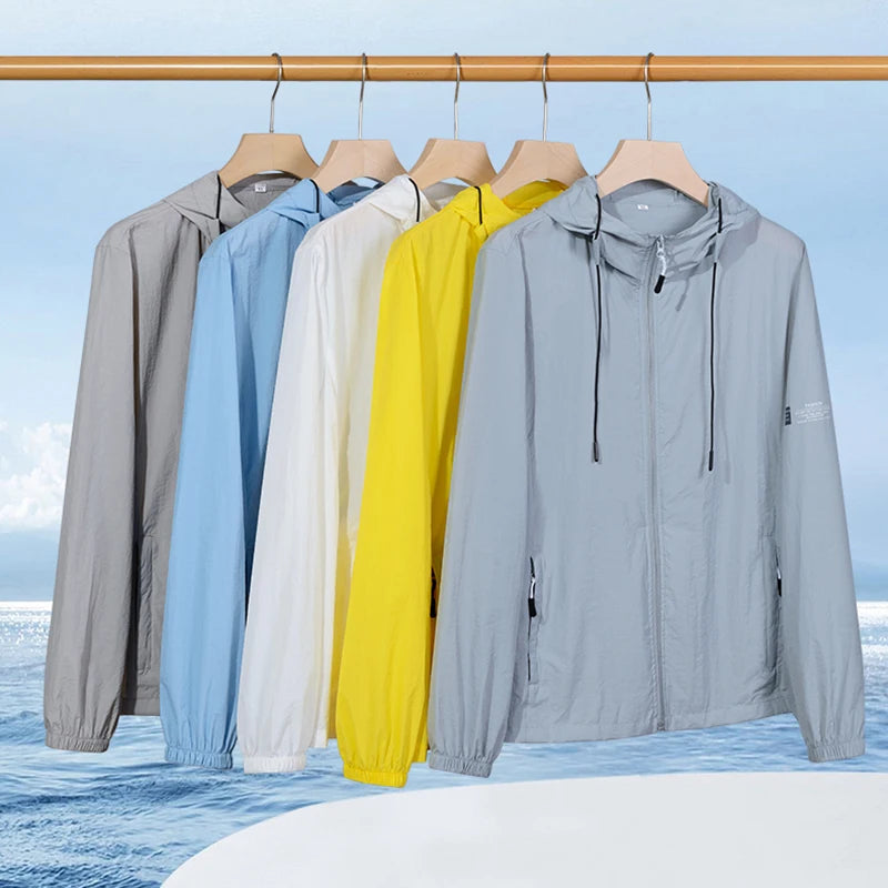Snow Pinnacle Hooded Windbreaker Jacket Unisex Sun Protection Quick Dry