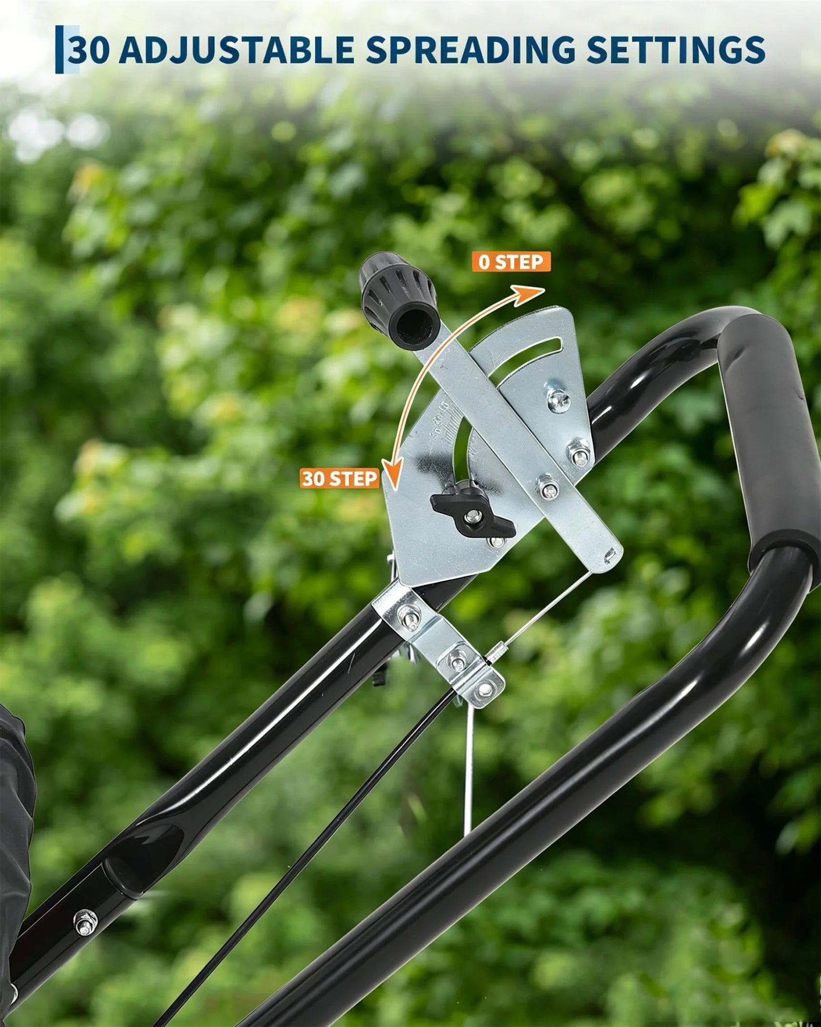 HiMISS Heavy Duty 80Lb Lawn Spreader Walk Behind Broadcast Spreader by S And B Enterprise