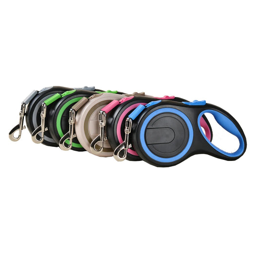 Retractable Dog Leash Nylon Quick Release For All Breeds