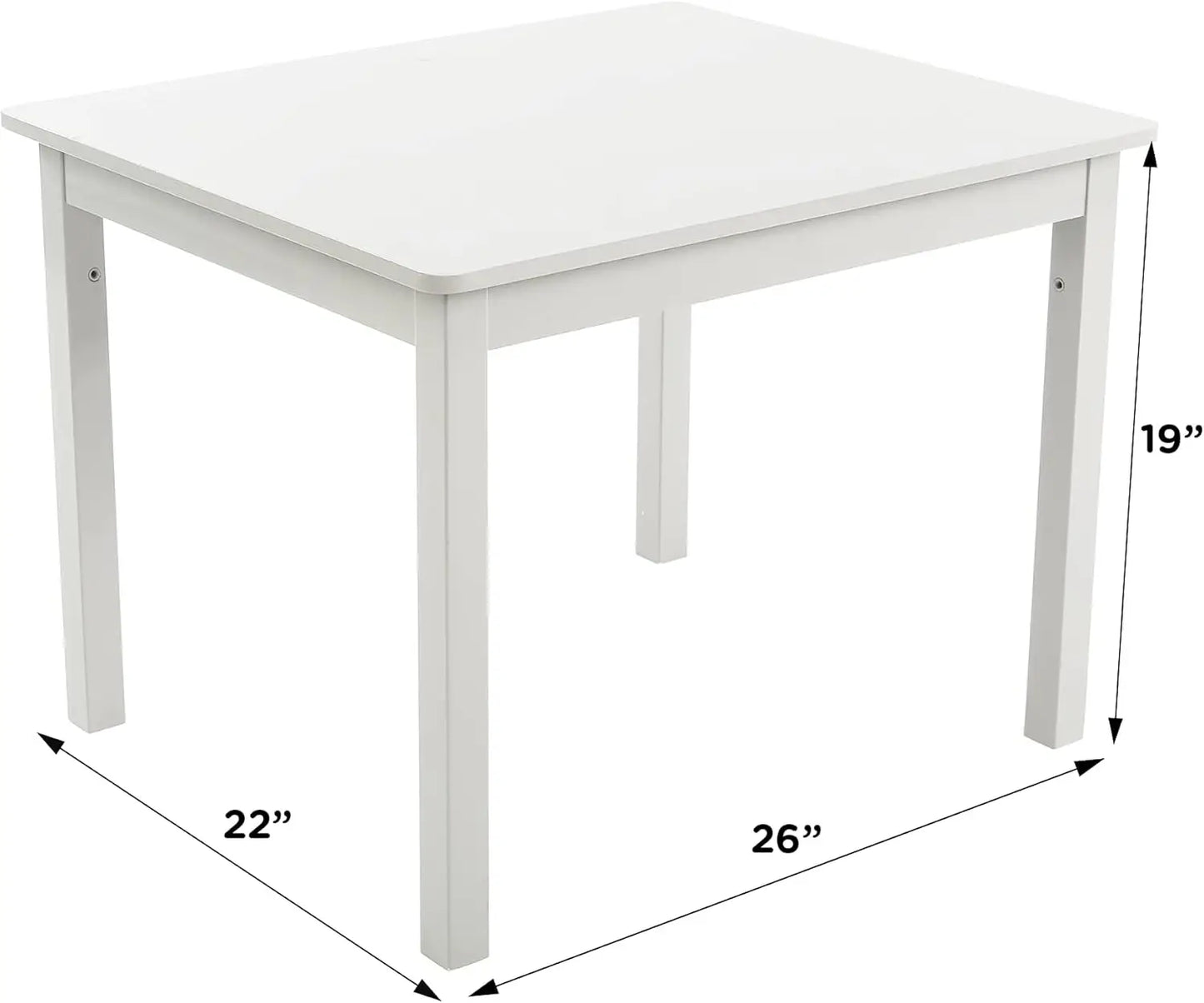 Kids Wooden Table And Chair Set For Toddlers Sturdy